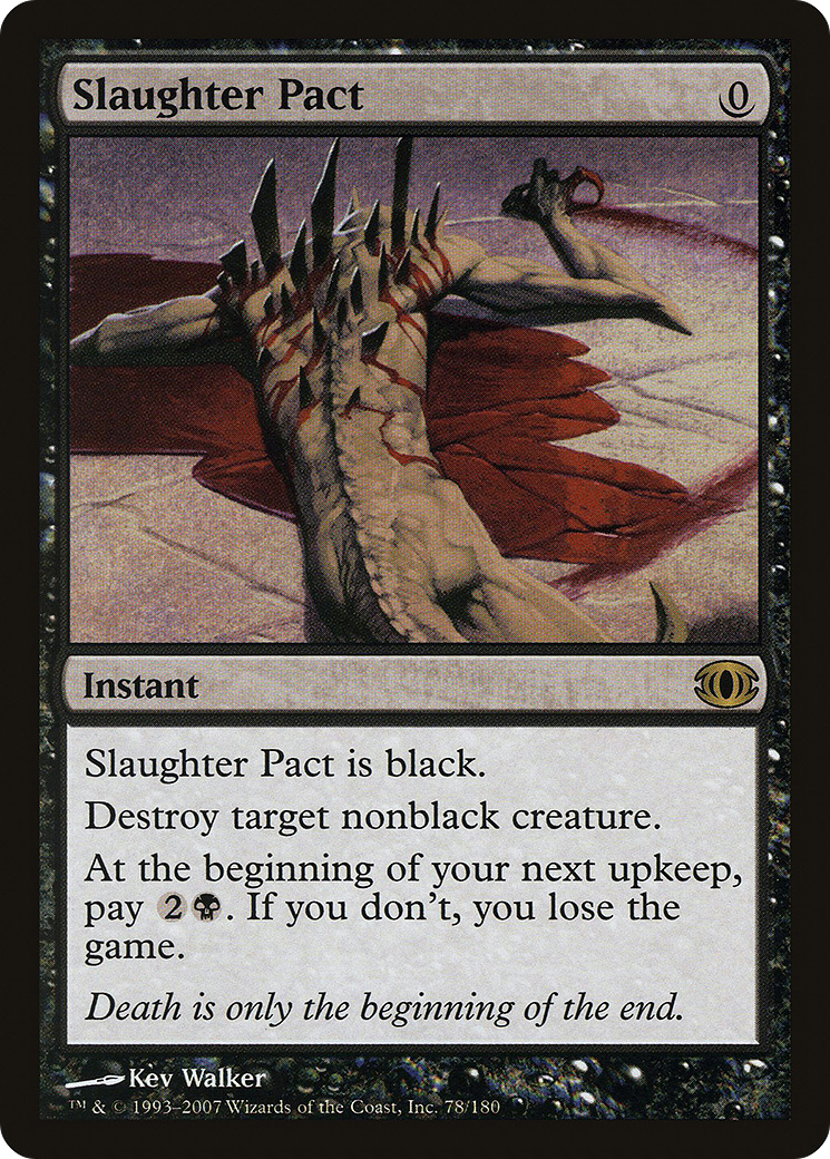 Slaughter Pact (FUT-078) - Future Sight - Premium MTG Single from Wizards of the Coast - Just $1.28! Shop now at Game Crave Tournament Store