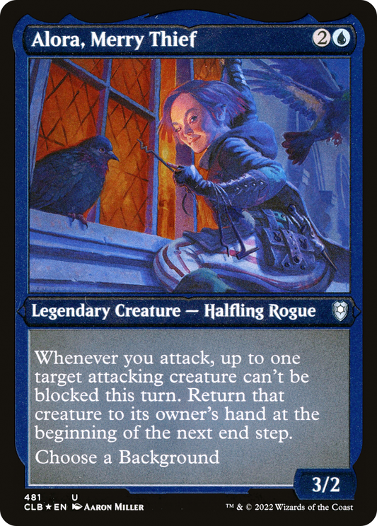 Alora, Merry Thief (CLB-481) - Commander Legends: Battle for Baldur's Gate Etched Foil - Premium MTG Single from Wizards of the Coast - Just $0.08! Shop now at Game Crave Tournament Store