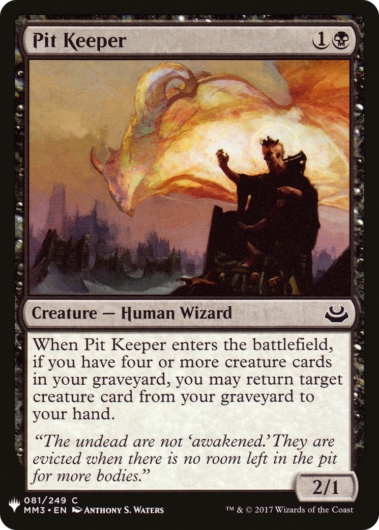 Pit Keeper (MB1-734) - Mystery Booster - Premium MTG Single from Wizards of the Coast - Just $0.08! Shop now at Game Crave Tournament Store