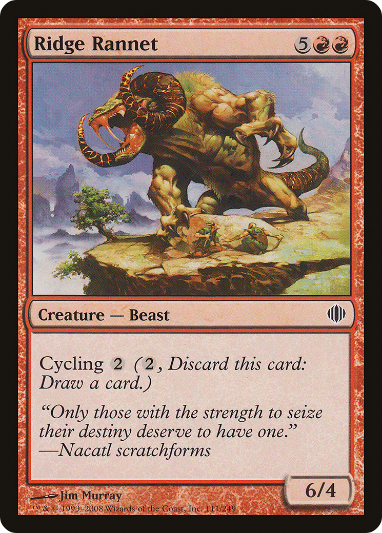 Ridge Rannet (ALA-111) - Shards of Alara - Premium MTG Single from Wizards of the Coast - Just $0.25! Shop now at Game Crave Tournament Store