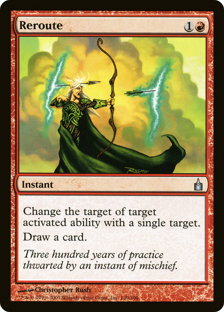 Reroute (RAV-139) - Ravnica: City of Guilds - Premium MTG Single from Wizards of the Coast - Just $0.08! Shop now at Game Crave Tournament Store