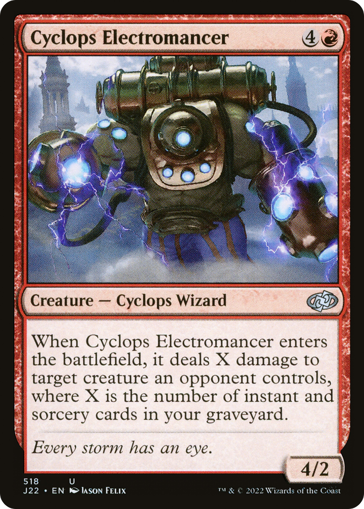 Cyclops Electromancer (J22-518) - Jumpstart 2022 - Premium MTG Single from Wizards of the Coast - Just $0.08! Shop now at Game Crave Tournament Store