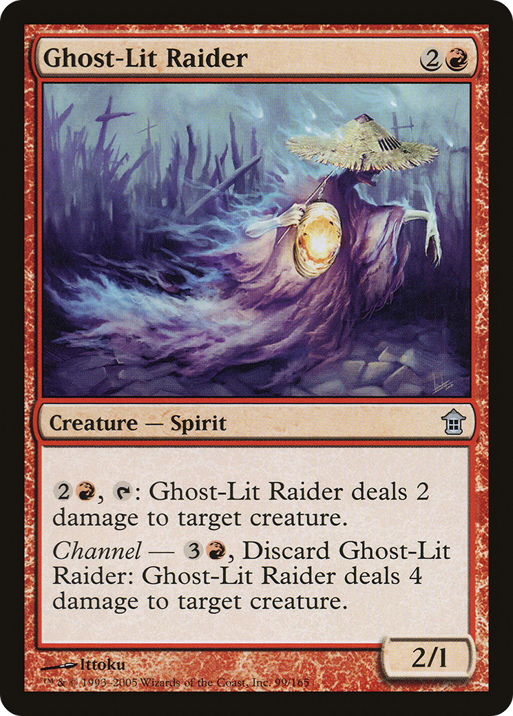 Ghost-Lit Raider (SOK-099) - Saviors of Kamigawa - Premium MTG Single from Wizards of the Coast - Just $0.08! Shop now at Game Crave Tournament Store