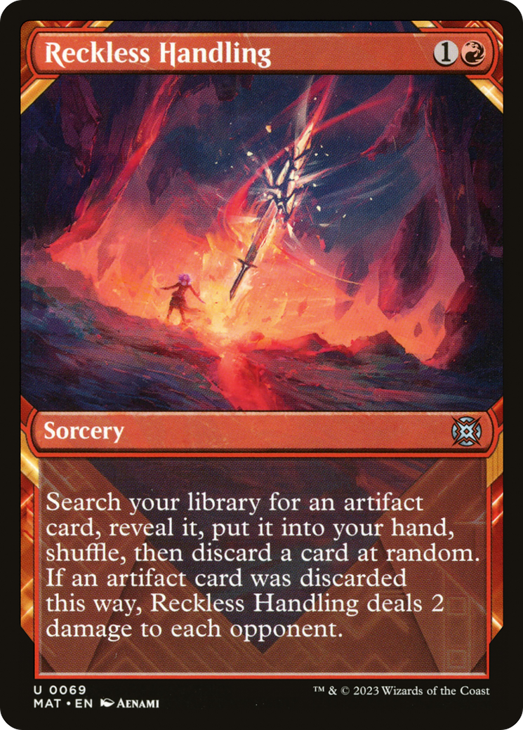 Reckless Handling (MAT-069) - March of the Machine: The Aftermath: (Showcase) Foil - Premium MTG Single from Wizards of the Coast - Just $0.08! Shop now at Game Crave Tournament Store
