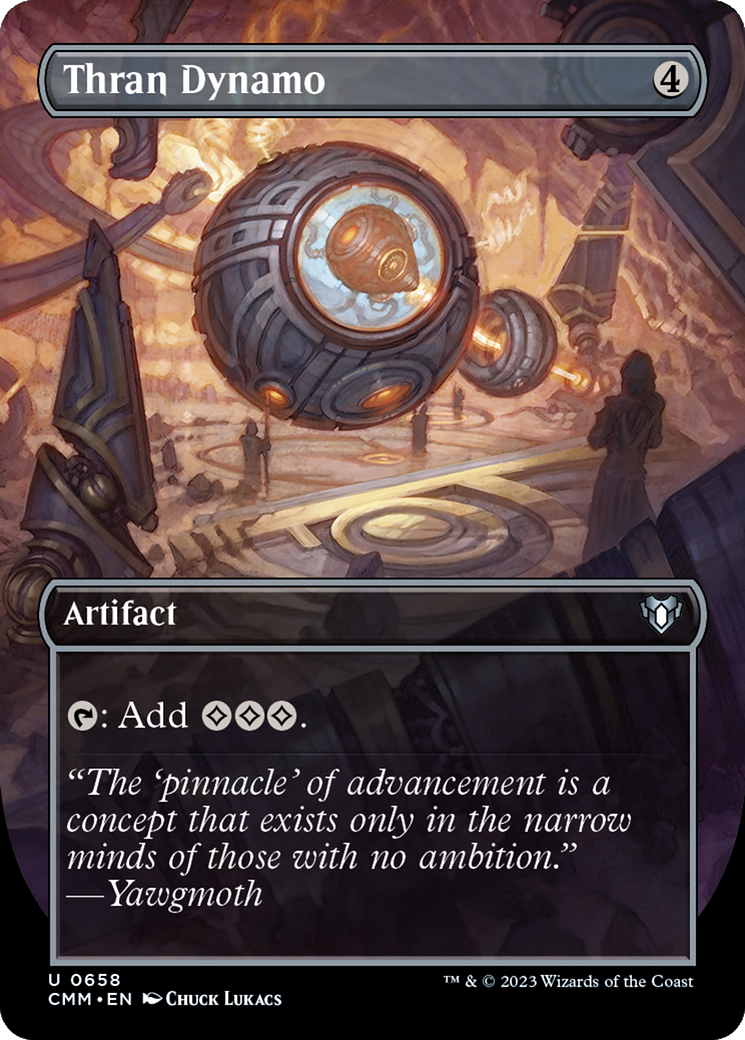 Thran Dynamo (CMM-658) - Commander Masters (Borderless) - Premium MTG Single from Wizards of the Coast - Just $0.84! Shop now at Game Crave Tournament Store