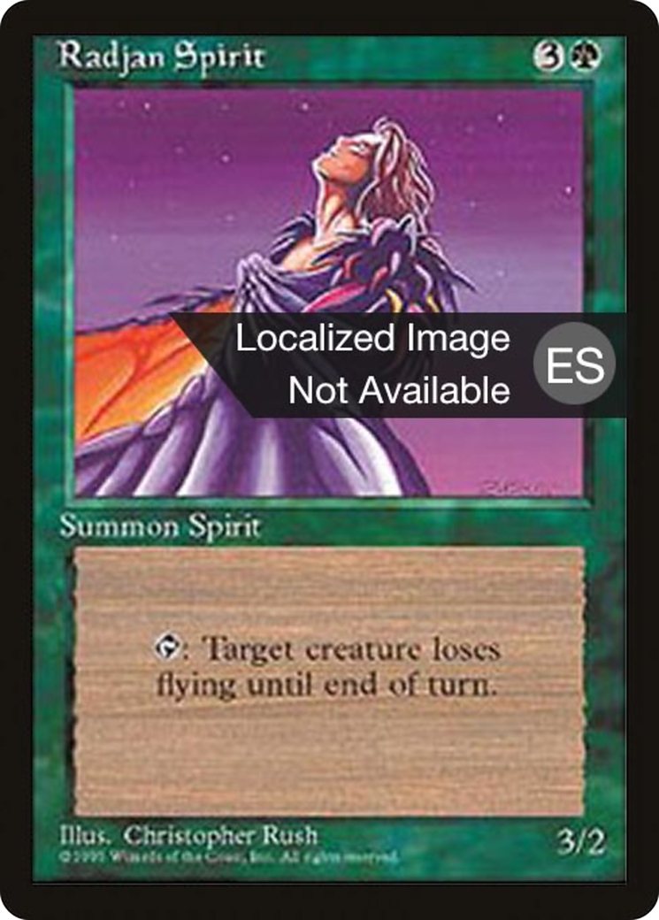 Radjan Spirit (4BB-266) - Fourth Edition Foreign Black Border - Premium MTG Single from Wizards of the Coast - Just $0.58! Shop now at Game Crave Tournament Store