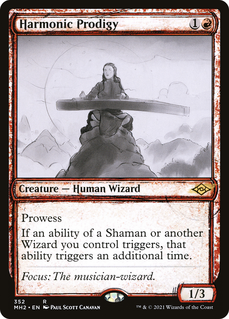 Harmonic Prodigy (MH2-352) - Modern Horizons 2: (Showcase) - Premium MTG Single from Wizards of the Coast - Just $3.15! Shop now at Game Crave Tournament Store