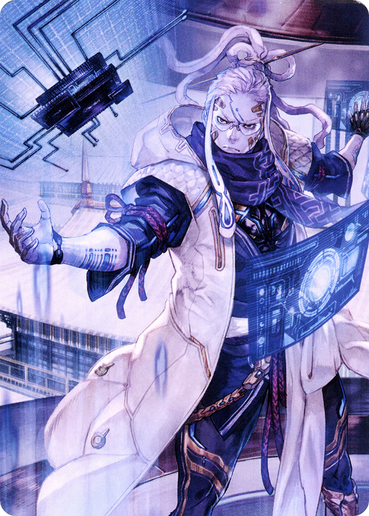 Tameshi, Reality Architect // Tameshi, Reality Architect (ANEO-053) - Neon Dynasty Art Series (Borderless) - Premium MTG Single from Wizards of the Coast - Just $0! Shop now at Game Crave Tournament Store