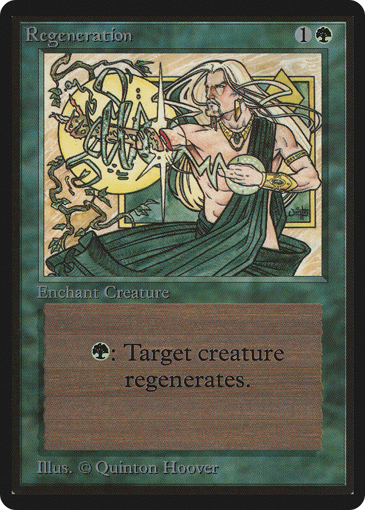 Regeneration (LEB-214) - Limited Edition Beta - Premium MTG Single from Wizards of the Coast - Just $3.84! Shop now at Game Crave Tournament Store