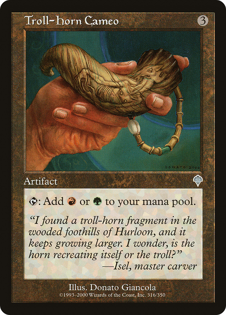 Troll-Horn Cameo (INV-316) - Invasion Foil - Premium MTG Single from Wizards of the Coast - Just $4.07! Shop now at Game Crave Tournament Store