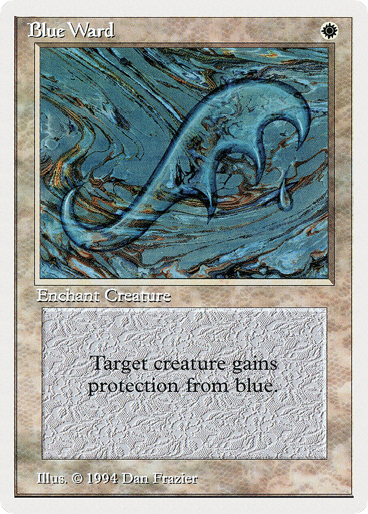 Blue Ward (SUM-007) - Summer Magic / Edgar - Premium MTG Single from Wizards of the Coast - Just $0.08! Shop now at Game Crave Tournament Store