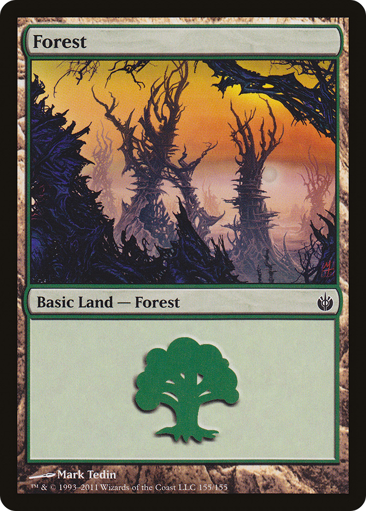 Forest (MBS-155) - Mirrodin Besieged Foil - Premium MTG Single from Wizards of the Coast - Just $1.44! Shop now at Game Crave Tournament Store