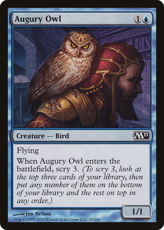 Augury Owl (M11-045) - Magic 2011 - Premium MTG Single from Wizards of the Coast - Just $0.25! Shop now at Game Crave Tournament Store