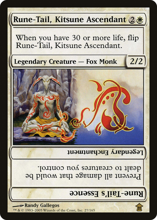 Rune-Tail, Kitsune Ascendant // Rune-Tail's Essence (SOK-027) - Saviors of Kamigawa - Premium MTG Single from Wizards of the Coast - Just $0.75! Shop now at Game Crave Tournament Store