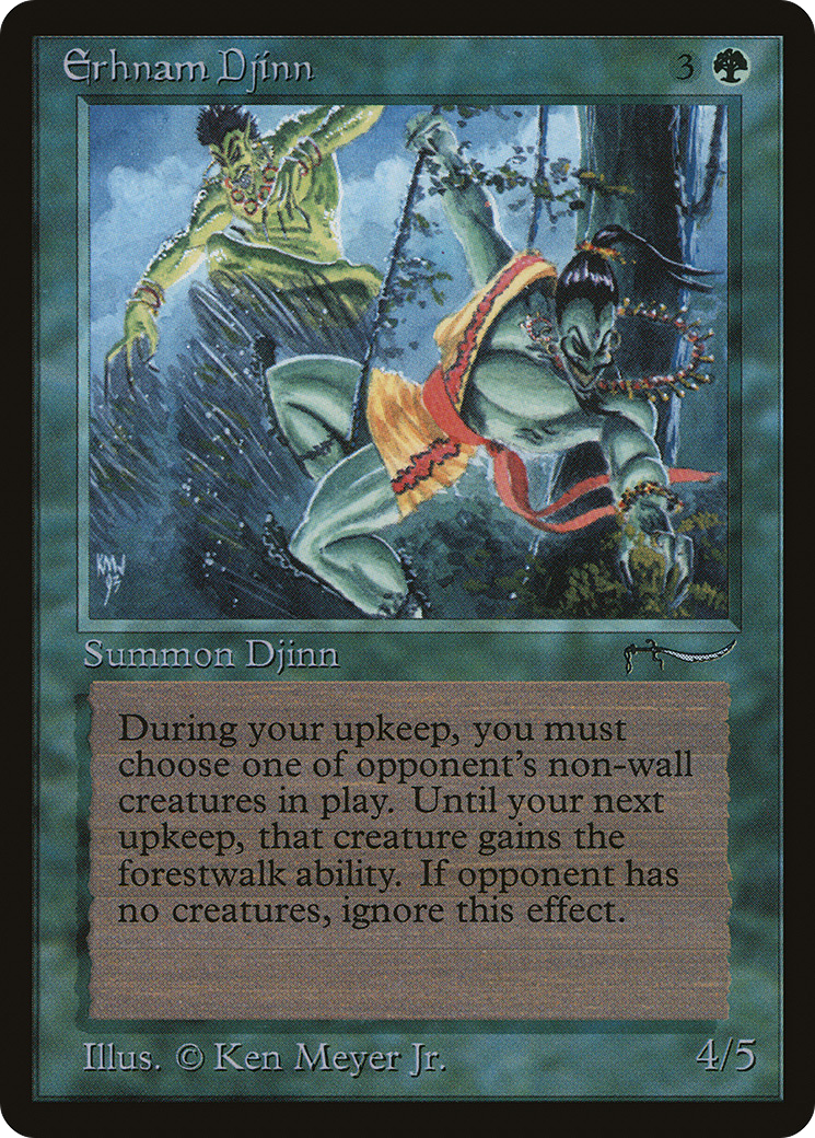 Erhnam Djinn (ARN-048) - Arabian Nights - Premium MTG Single from Wizards of the Coast - Just $77.18! Shop now at Game Crave Tournament Store