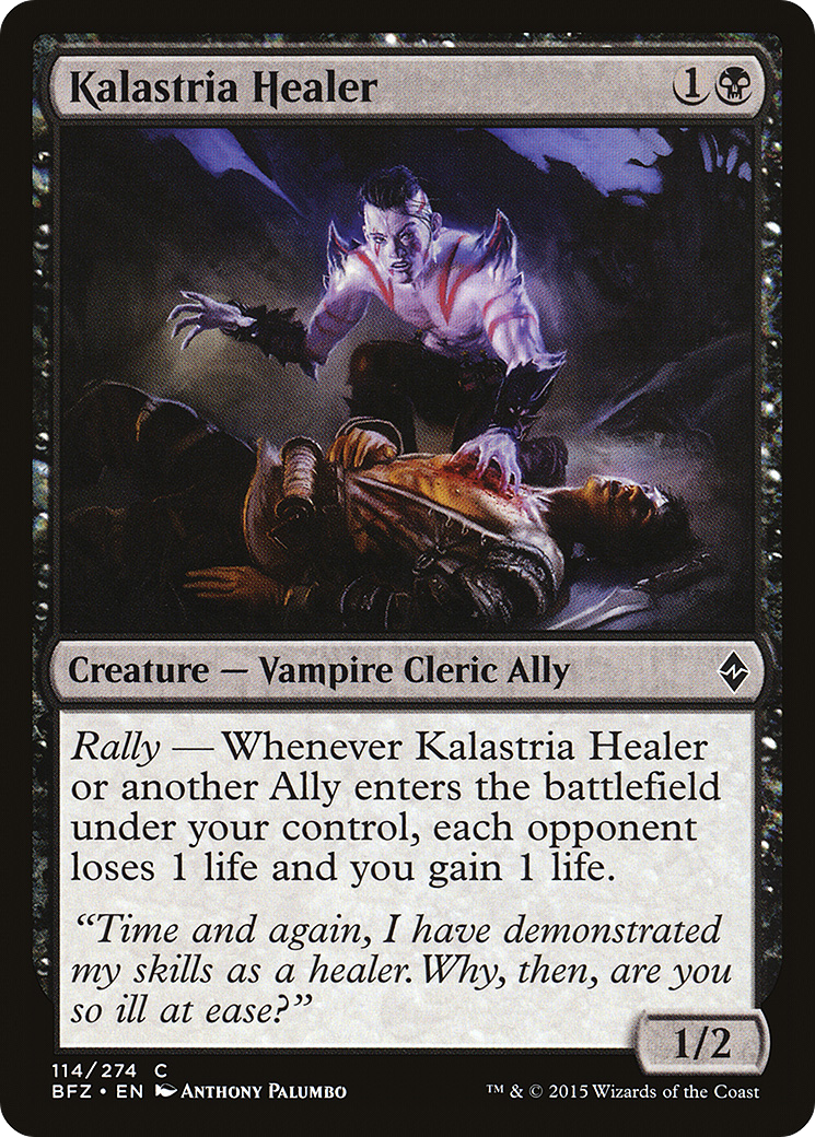 Kalastria Healer (BFZ-114) - Battle for Zendikar Foil - Premium MTG Single from Wizards of the Coast - Just $0.09! Shop now at Game Crave Tournament Store