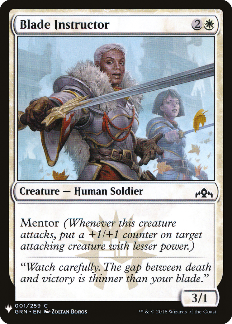 Blade Instructor (MB1-037) - Mystery Booster - Premium MTG Single from Wizards of the Coast - Just $0.08! Shop now at Game Crave Tournament Store