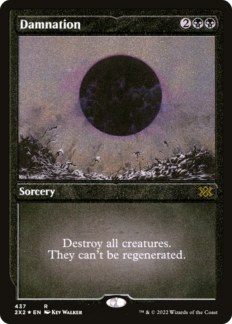 Damnation (2X2-437) - Double Masters 2022 Etched Foil - Premium MTG Single from Wizards of the Coast - Just $8.57! Shop now at Game Crave Tournament Store
