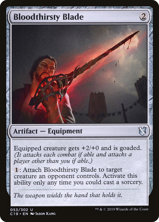 Bloodthirsty Blade (C19-053) - Commander 2019 - Premium MTG Single from Wizards of the Coast - Just $0.25! Shop now at Game Crave Tournament Store