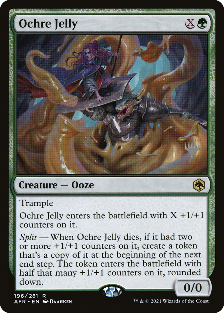 Ochre Jelly (PAFR-196P) - Adventures in the Forgotten Realms Promos - Premium MTG Single from Wizards of the Coast - Just $0.15! Shop now at Game Crave Tournament Store