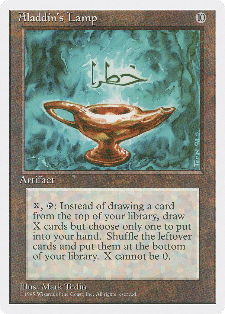 Aladdin's Lamp (4ED-291) - Fourth Edition - Premium MTG Single from Wizards of the Coast - Just $0.44! Shop now at Game Crave Tournament Store