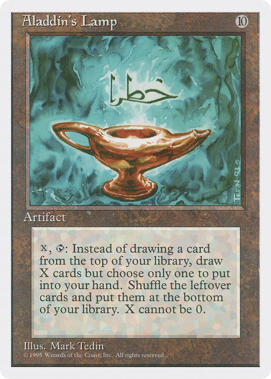 Aladdin's Lamp (4ED-291) - Fourth Edition - Premium MTG Single from Wizards of the Coast - Just $0.44! Shop now at Game Crave Tournament Store