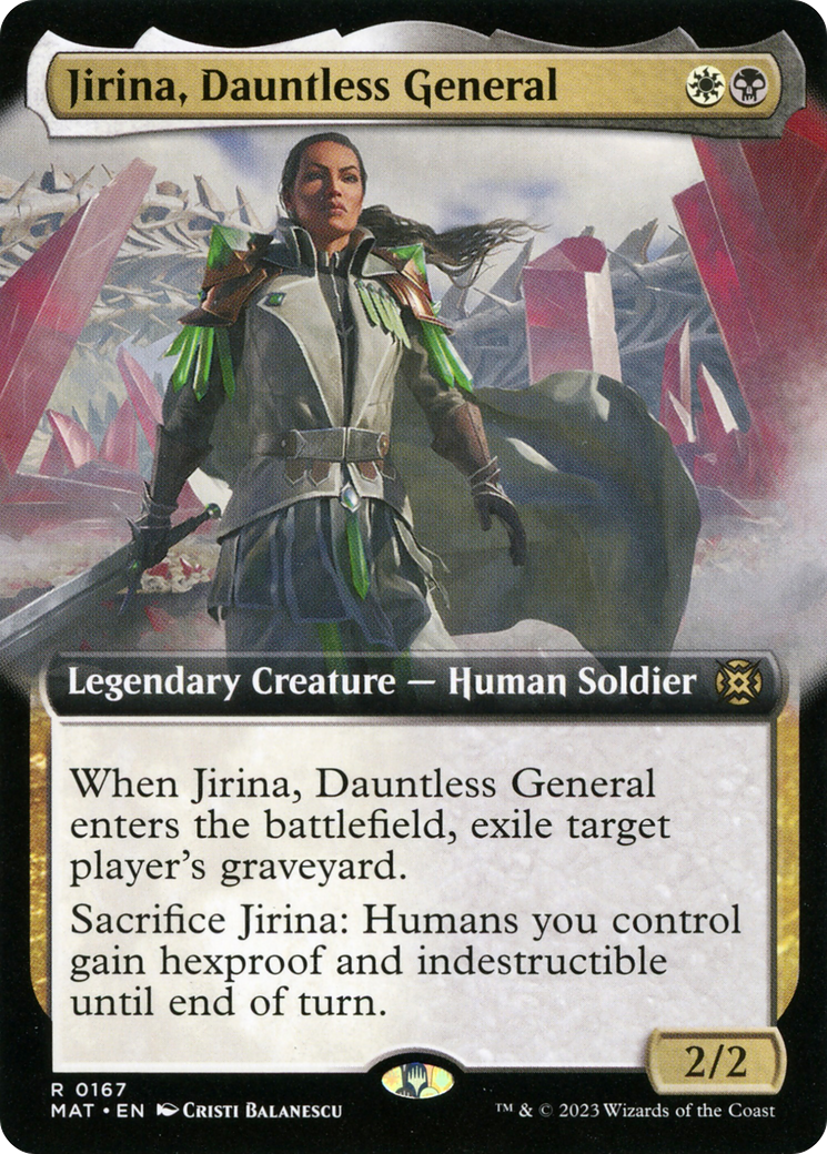 Jirina, Dauntless General (MAT-167) - March of the Machine: The Aftermath: (Extended Art) Foil - Premium MTG Single from Wizards of the Coast - Just $0.12! Shop now at Game Crave Tournament Store