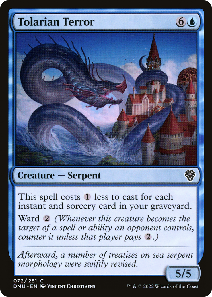Tolarian Terror (DMU-072) - Dominaria United - Premium MTG Single from Wizards of the Coast - Just $0.13! Shop now at Game Crave Tournament Store