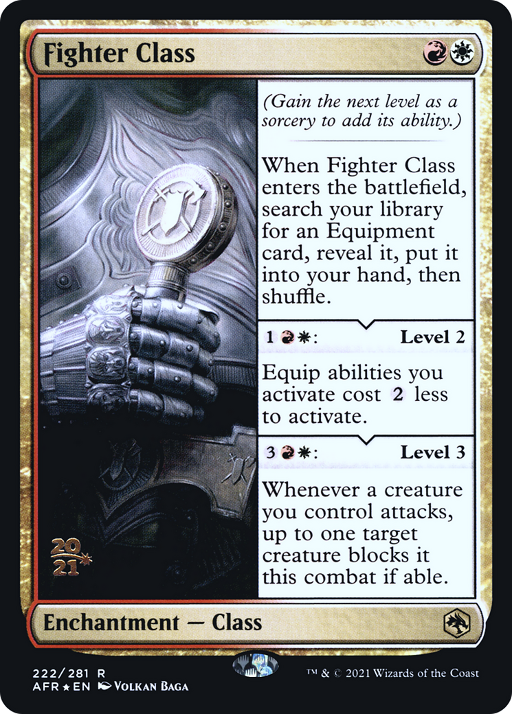 Fighter Class (PAFR-222S) - Adventures in the Forgotten Realms Promos Foil - Premium MTG Single from Wizards of the Coast - Just $3.83! Shop now at Game Crave Tournament Store