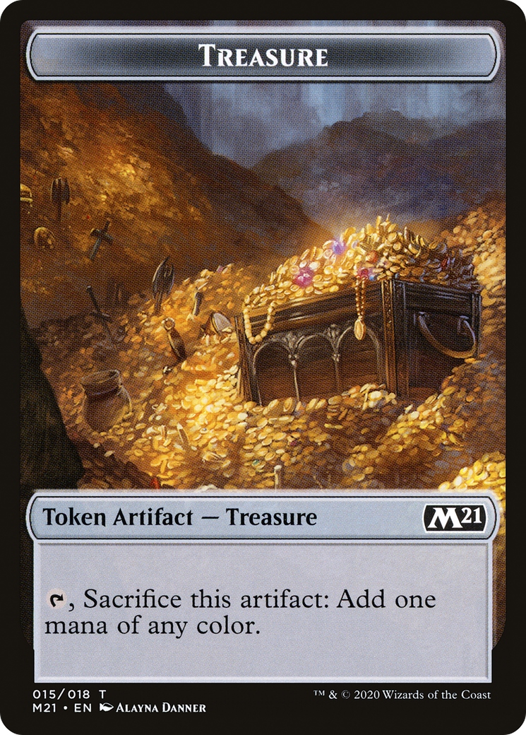Treasure (TM21-015) - Core Set 2021 Tokens - Premium MTG Single from Wizards of the Coast - Just $0! Shop now at Game Crave Tournament Store