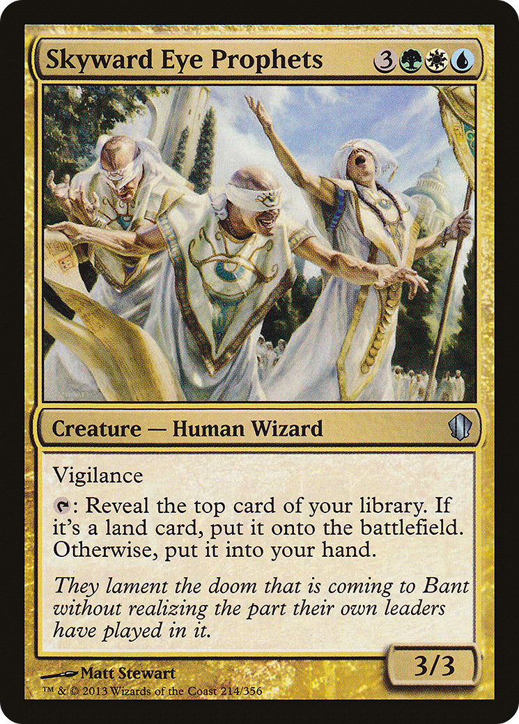 Skyward Eye Prophets (C13-214) - Commander 2013 - Premium MTG Single from Wizards of the Coast - Just $0.08! Shop now at Game Crave Tournament Store