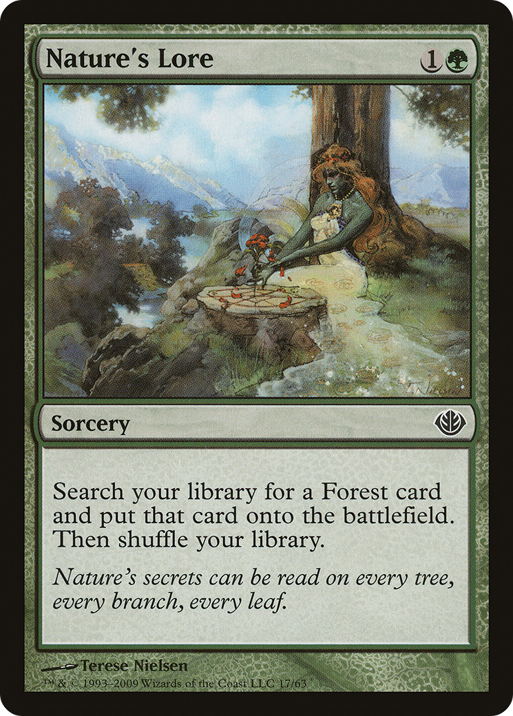 Nature's Lore (DDD-017) - Duel Decks: Garruk vs. Liliana - Premium MTG Single from Wizards of the Coast - Just $0.73! Shop now at Game Crave Tournament Store