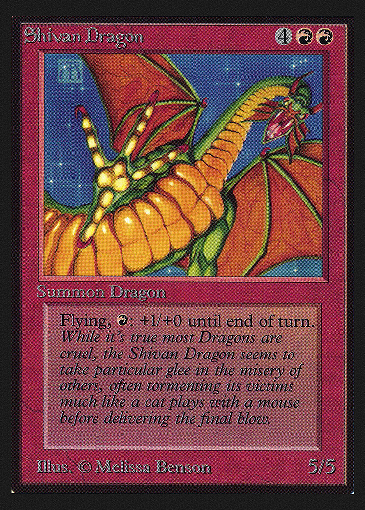 Shivan Dragon (CEI-175) - Intl. Collectors' Edition - Premium MTG Single from Wizards of the Coast - Just $9.60! Shop now at Game Crave Tournament Store