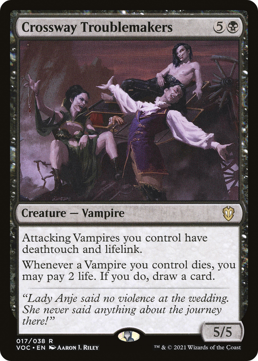 Crossway Troublemakers (VOC-017) - Crimson Vow Commander - Premium MTG Single from Wizards of the Coast - Just $0.08! Shop now at Game Crave Tournament Store