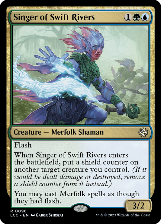 Singer of Swift Rivers (LCC-098) - The Lost Caverns of Ixalan Commander - Premium MTG Single from Wizards of the Coast - Just $0.08! Shop now at Game Crave Tournament Store