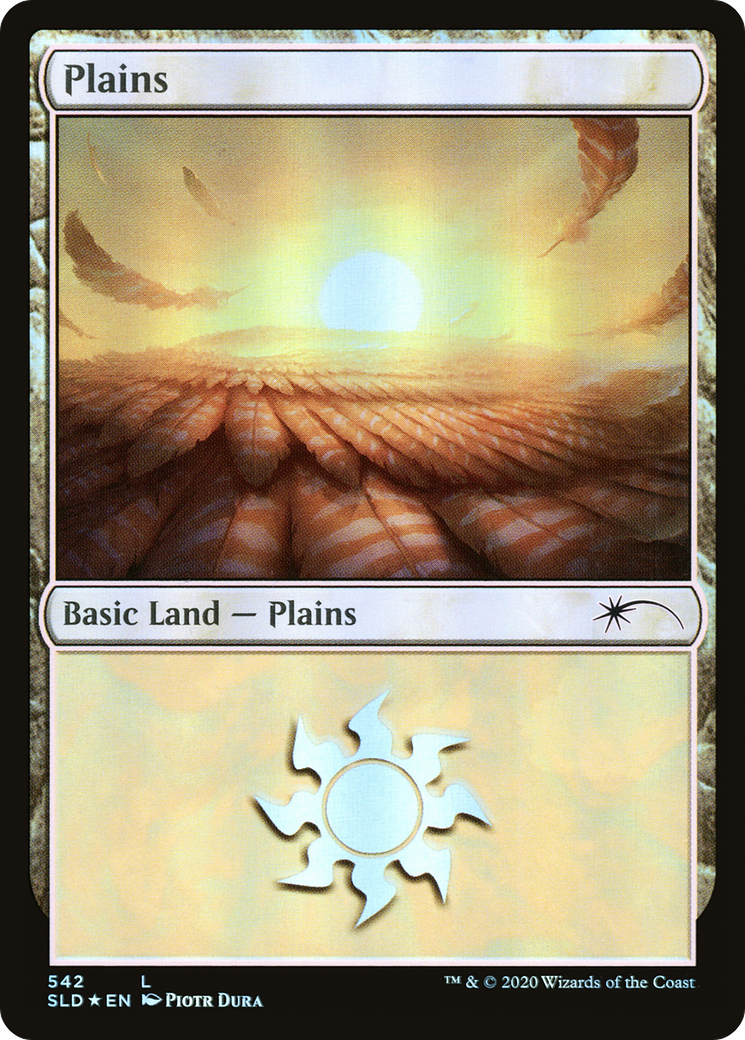 Plains (SLD-542) - Secret Lair Drop Foil - Premium MTG Single from Wizards of the Coast - Just $0.39! Shop now at Game Crave Tournament Store