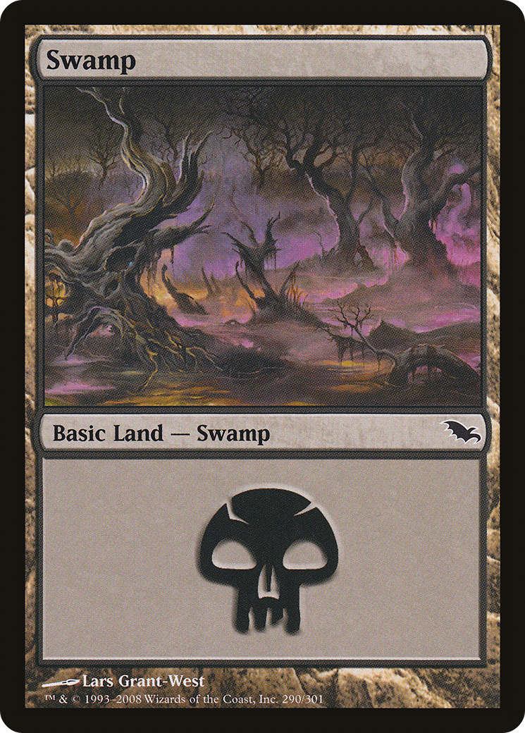 Swamp (SHM-290) - Shadowmoor Foil - Premium MTG Single from Wizards of the Coast - Just $0.94! Shop now at Game Crave Tournament Store