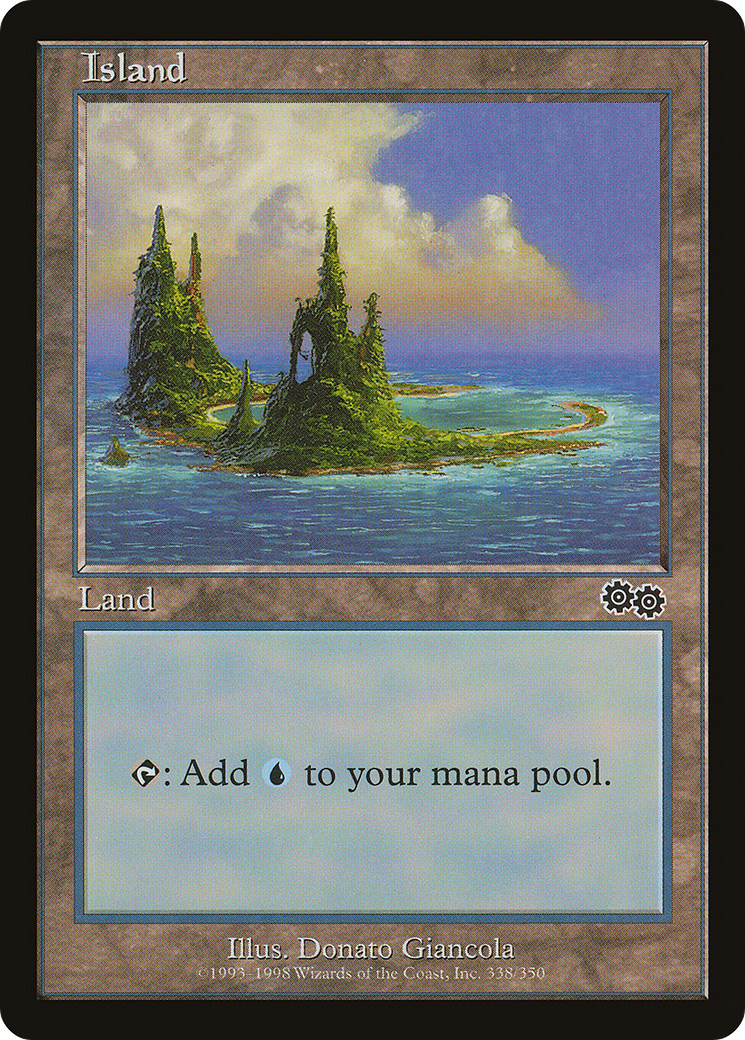 Island (USG-338) - Urza's Saga - Premium MTG Single from Wizards of the Coast - Just $0.23! Shop now at Game Crave Tournament Store