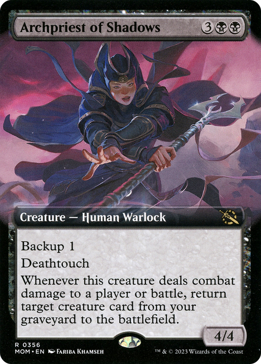 Archpriest of Shadows (MOM-356) - March of the Machine: (Extended Art) Foil - Premium MTG Single from Wizards of the Coast - Just $0.44! Shop now at Game Crave Tournament Store