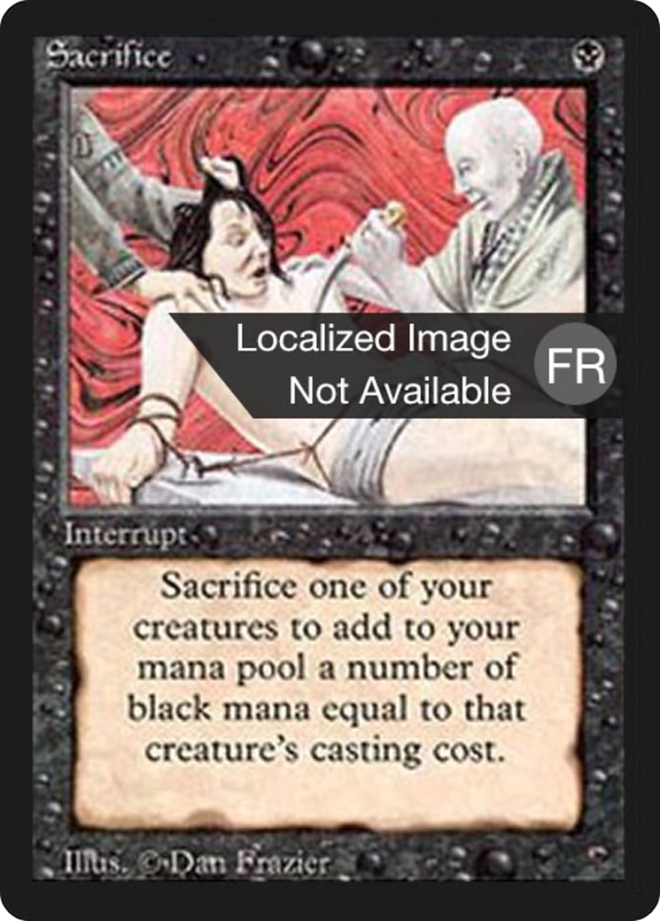 Sacrifice (FBB-126) - Foreign Black Border - Premium MTG Single from Wizards of the Coast - Just $5.04! Shop now at Game Crave Tournament Store