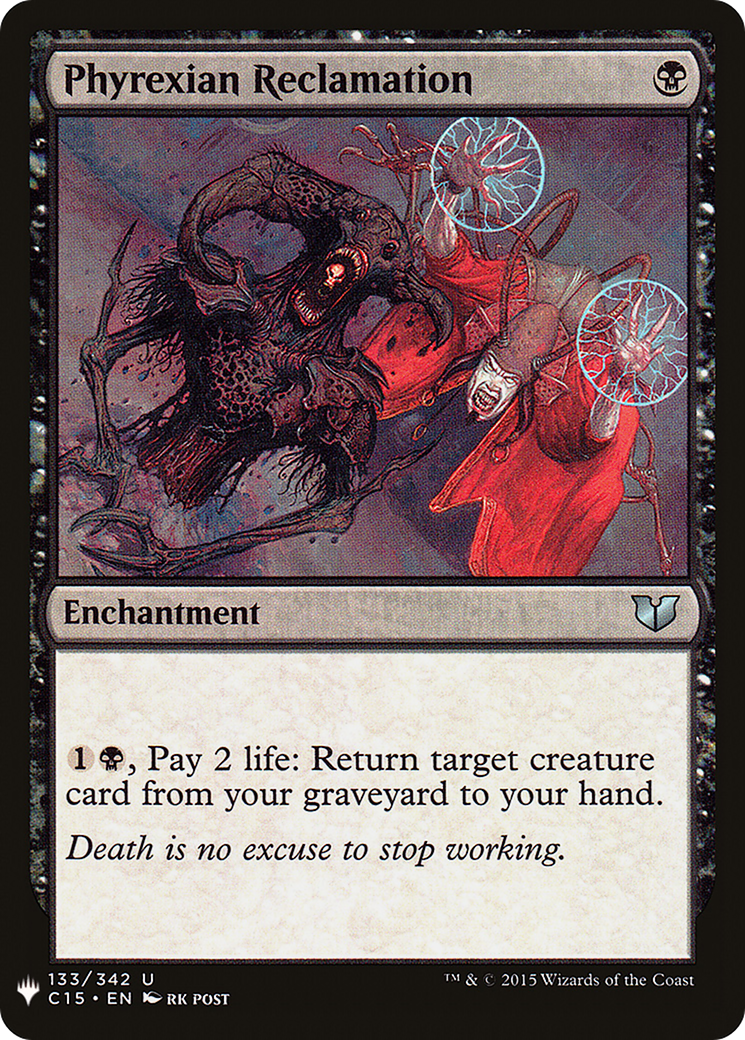 Phyrexian Reclamation (MB1-733) - Mystery Booster - Premium MTG Single from Wizards of the Coast - Just $3.95! Shop now at Game Crave Tournament Store
