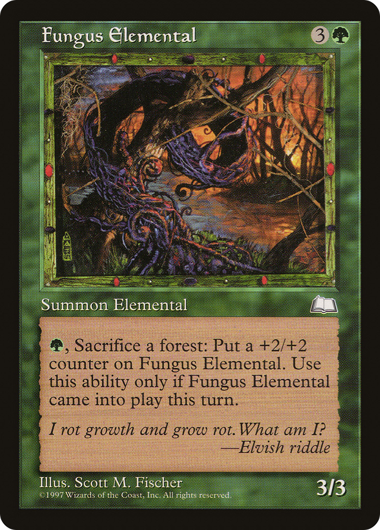 Fungus Elemental (WTH-128) - Weatherlight - Premium MTG Single from Wizards of the Coast - Just $0.22! Shop now at Game Crave Tournament Store