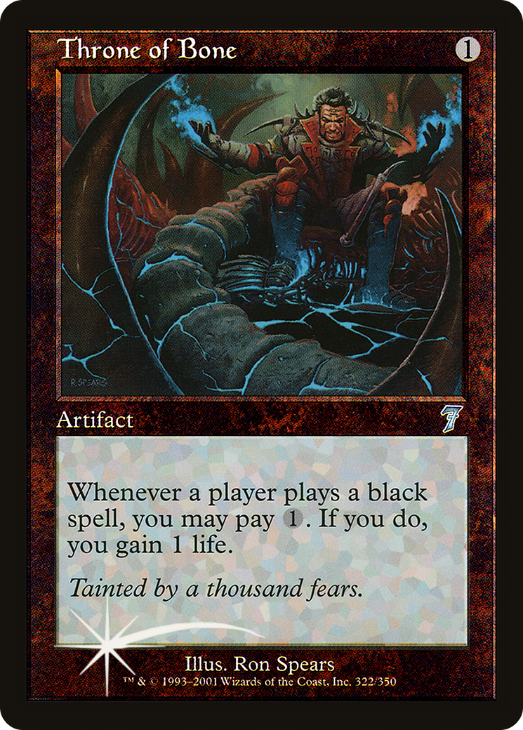 Throne of Bone (7ED-322★) - Seventh Edition Foil - Premium MTG Single from Wizards of the Coast - Just $2.66! Shop now at Game Crave Tournament Store