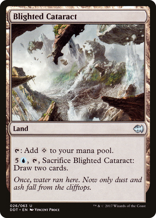 Blighted Cataract (DDT-026) - Duel Decks: Merfolk vs. Goblins - Premium MTG Single from Wizards of the Coast - Just $0.08! Shop now at Game Crave Tournament Store