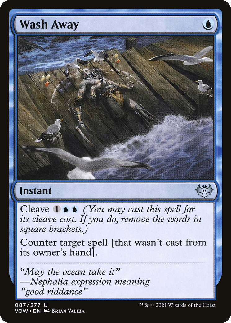 Wash Away (VOW-087) - Innistrad: Crimson Vow Foil - Premium MTG Single from Wizards of the Coast - Just $0.12! Shop now at Game Crave Tournament Store