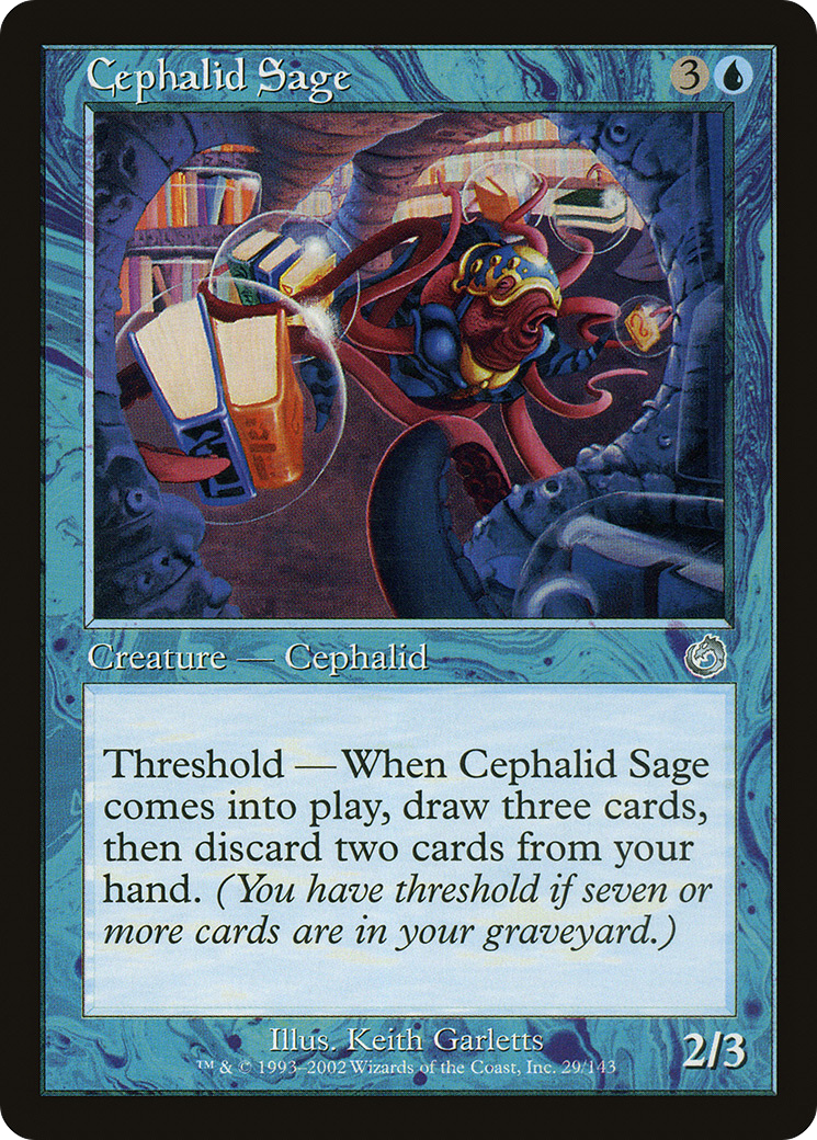 Cephalid Sage (TOR-029) - Torment Foil - Premium MTG Single from Wizards of the Coast - Just $0.21! Shop now at Game Crave Tournament Store