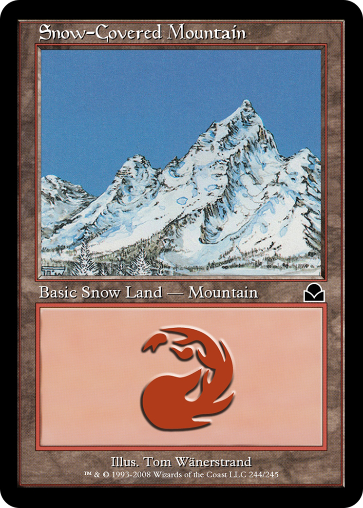 Snow-Covered Mountain (ME2-244) - Masters Edition II - Premium MTG Single from Wizards of the Coast - Just $0! Shop now at Game Crave Tournament Store