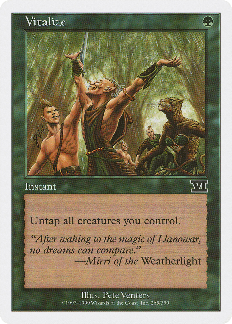 Vitalize (6ED-265) - Classic Sixth Edition - Premium MTG Single from Wizards of the Coast - Just $0.23! Shop now at Game Crave Tournament Store