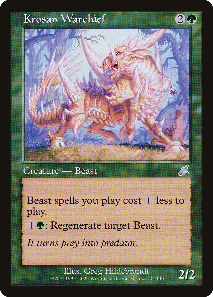 Krosan Warchief (SCG-123) - Scourge - Premium MTG Single from Wizards of the Coast - Just $0.08! Shop now at Game Crave Tournament Store