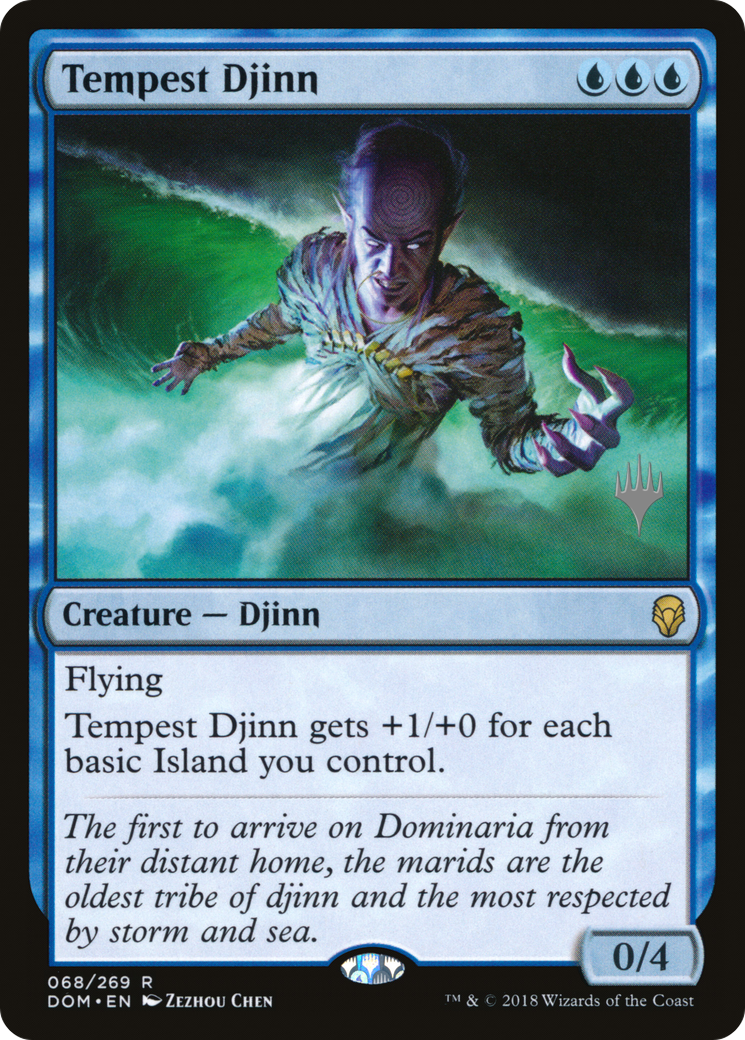 Tempest Djinn (PDOM-68P) - Dominaria Promos - Premium MTG Single from Wizards of the Coast - Just $0.08! Shop now at Game Crave Tournament Store